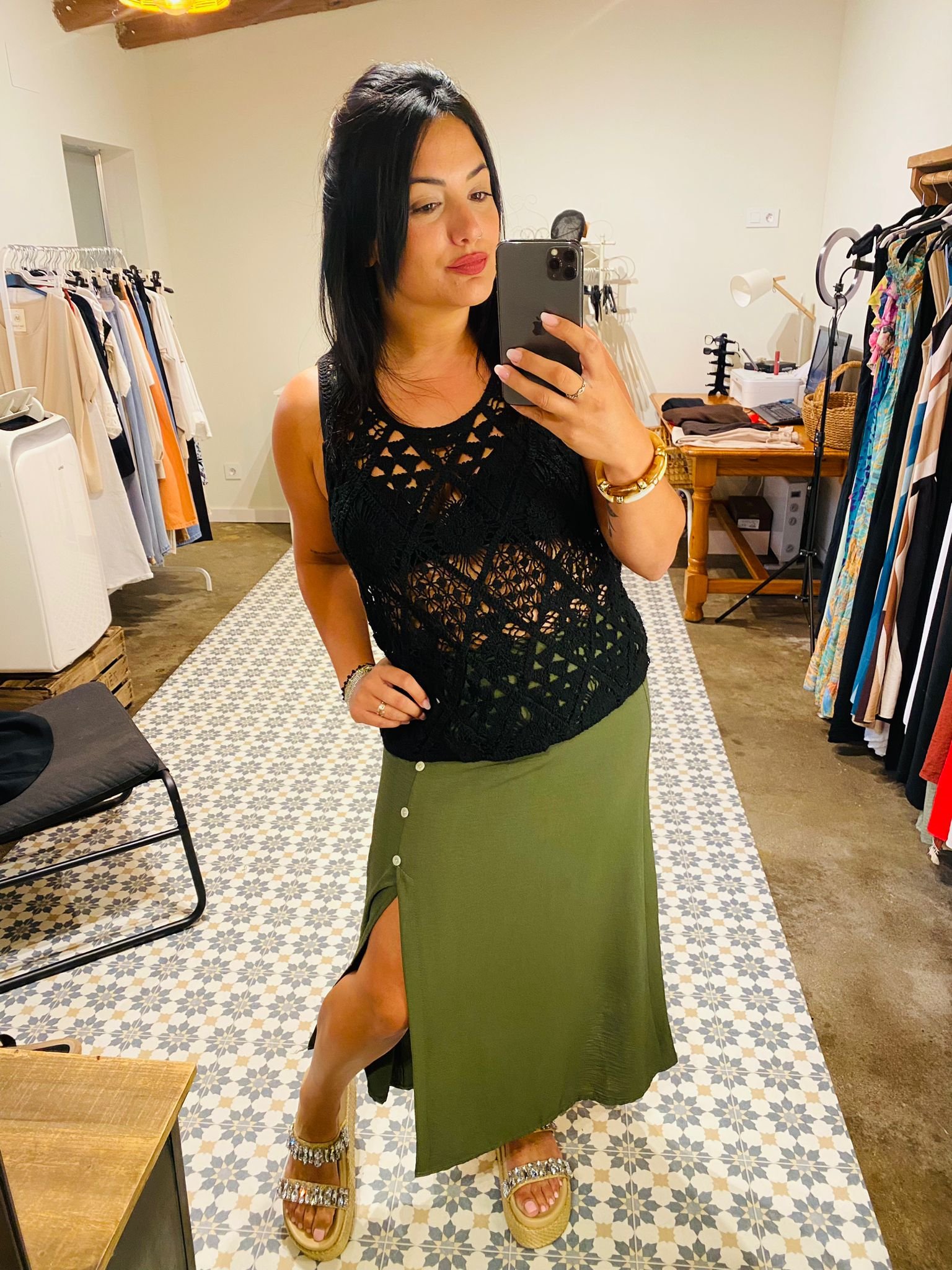 Conjunto Negro y verde