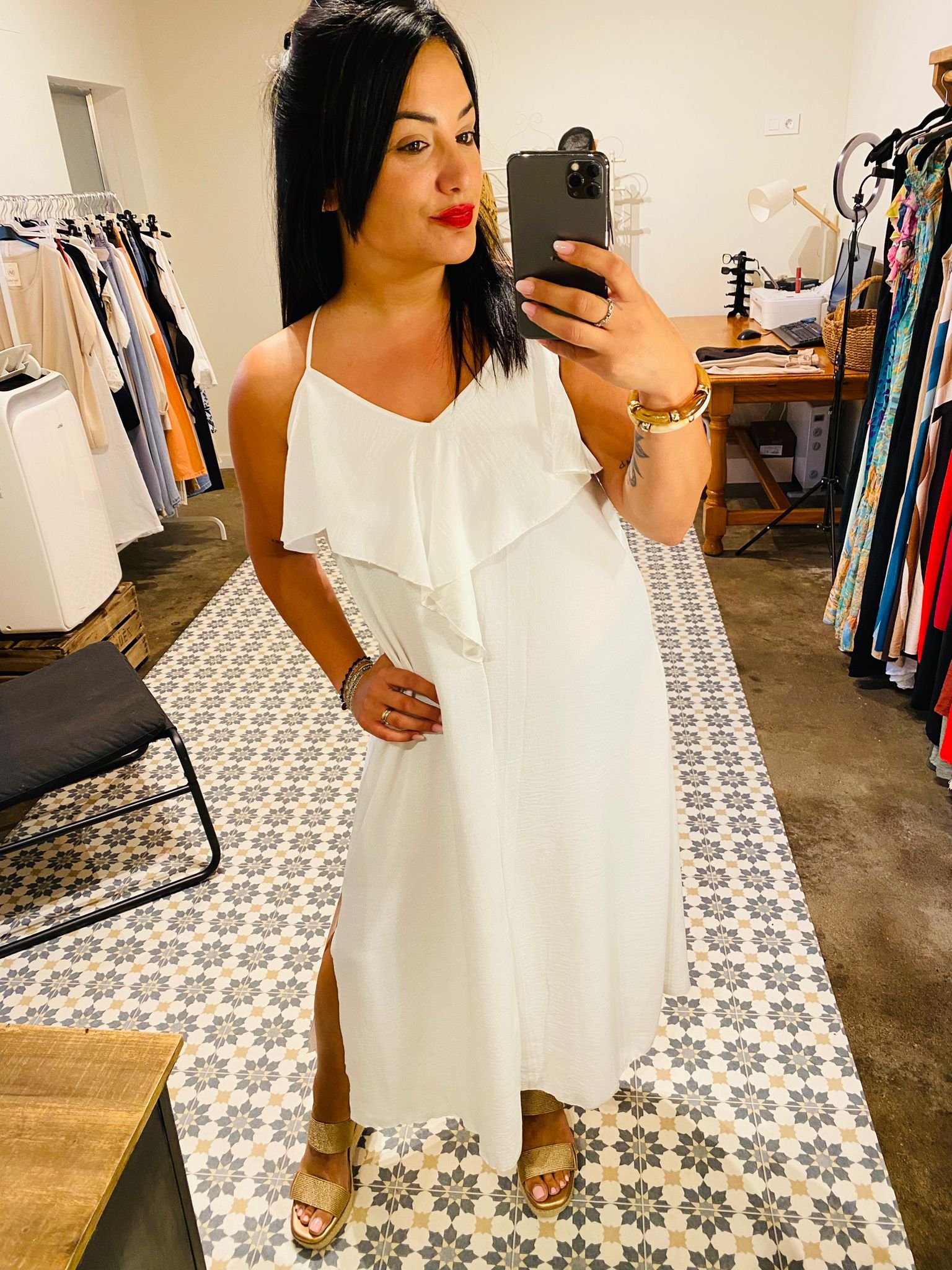 Vestido Blanco tirantes