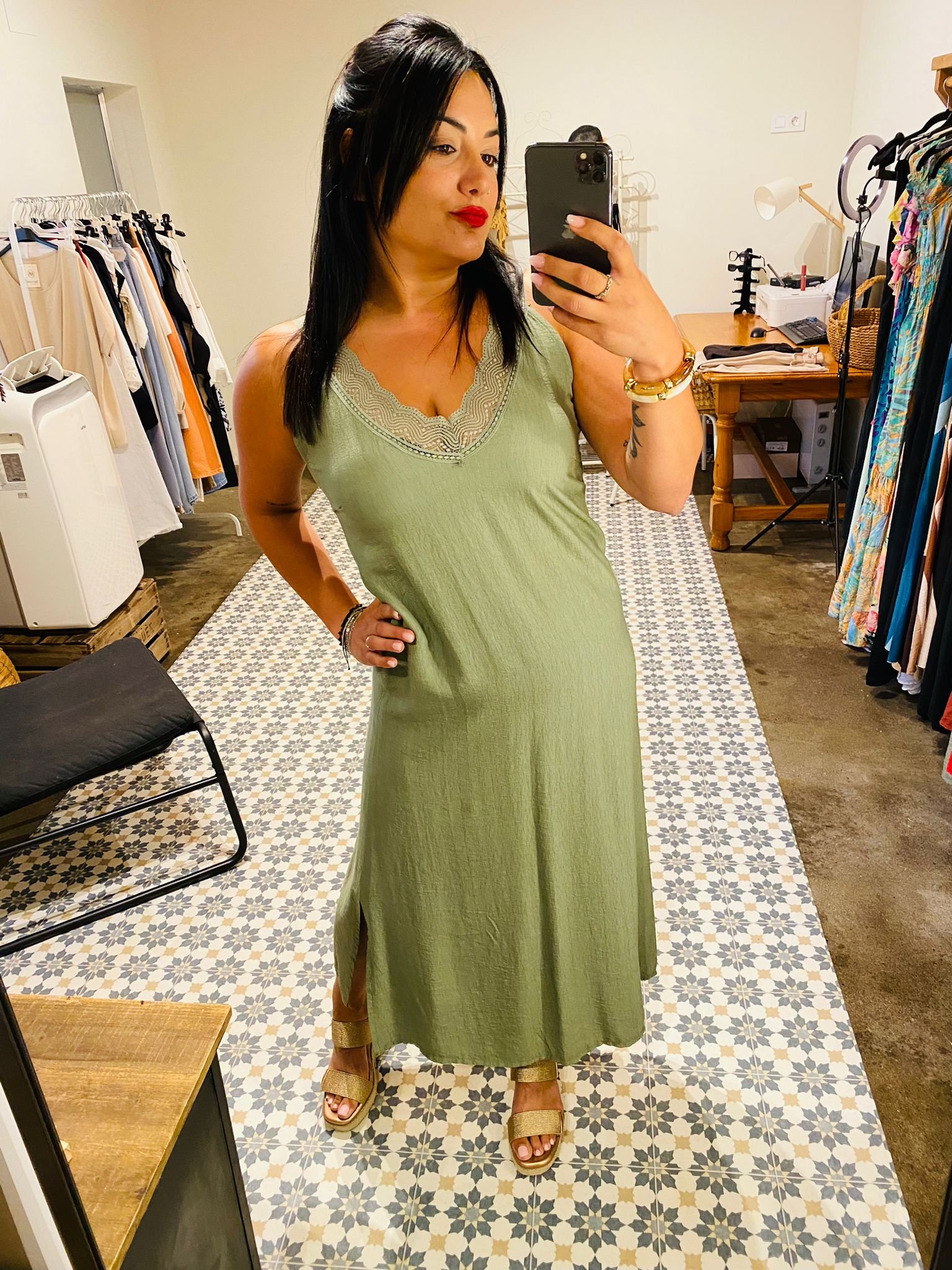 Vestido verde